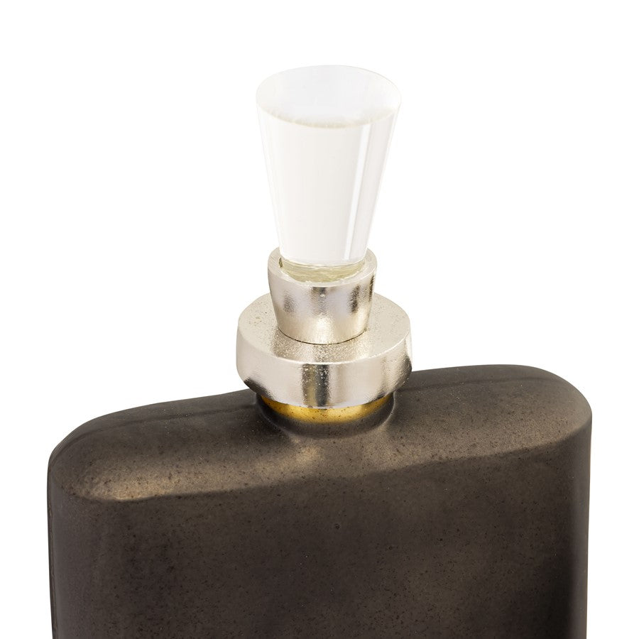 Atlas Lighting Mara Bottle Set of 2 | Transitional Metallic Brown Onyx Glass with Polished Nickel | Living Room & Shelf Display | Model AC11460-01S