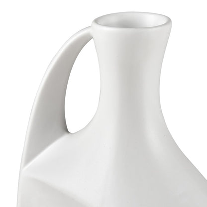 Atlas Lighting Messe Small Vase | Transitional White Earthenware | Floor & Tabletop Decor | 4 x 7.25 x 21 in | Model AC11476-01