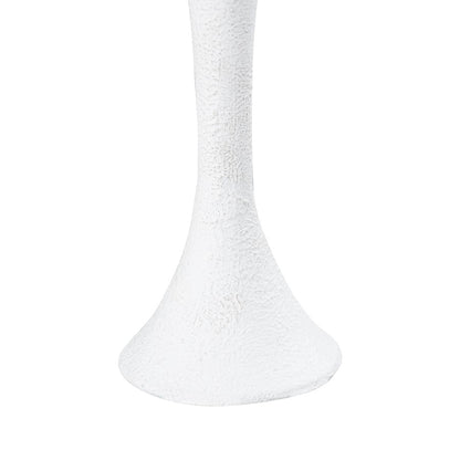 Atlas Lighting Miro Candleholder Set of 2 | Plaster White Metal Transitional Decor | Living Room & Dining Table Accent | 12in H | Model AC11482-01S