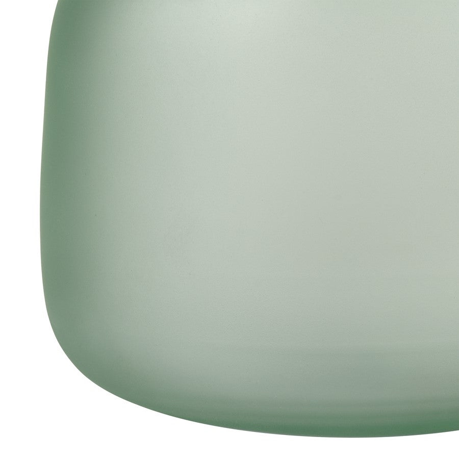 Atlas Lighting Moffat Bottle | Frosted Seafoam Art Glass Decorative Vase | Bookshelf & Tabletop Accent | 12.5in H | Model AC11483-01