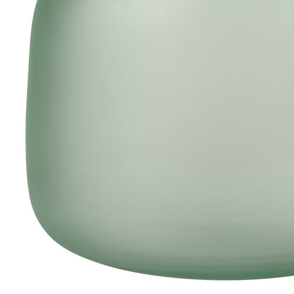 Atlas Lighting Moffat Bottle | Frosted Seafoam Art Glass Decorative Vase | Bookshelf & Tabletop Accent | 12.5in H | Model AC11483-01