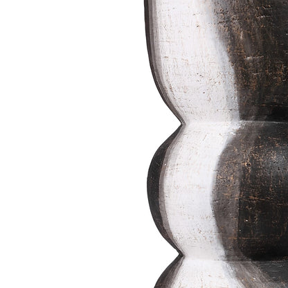 Atlas Lighting Noma Large Vase | Dark Brown and White Earthenware | Living Room & Entryway Decor | 7.25 x 7.25 x 24 in | Model AC11500-01