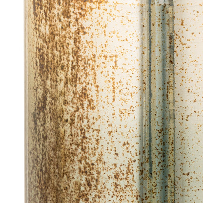 Atlas Lighting Opal Large Vase | German Silver & Light Green Glass | Entryway & Living Room Decor | 6 x 6 x 25 in | Model AC11513-02