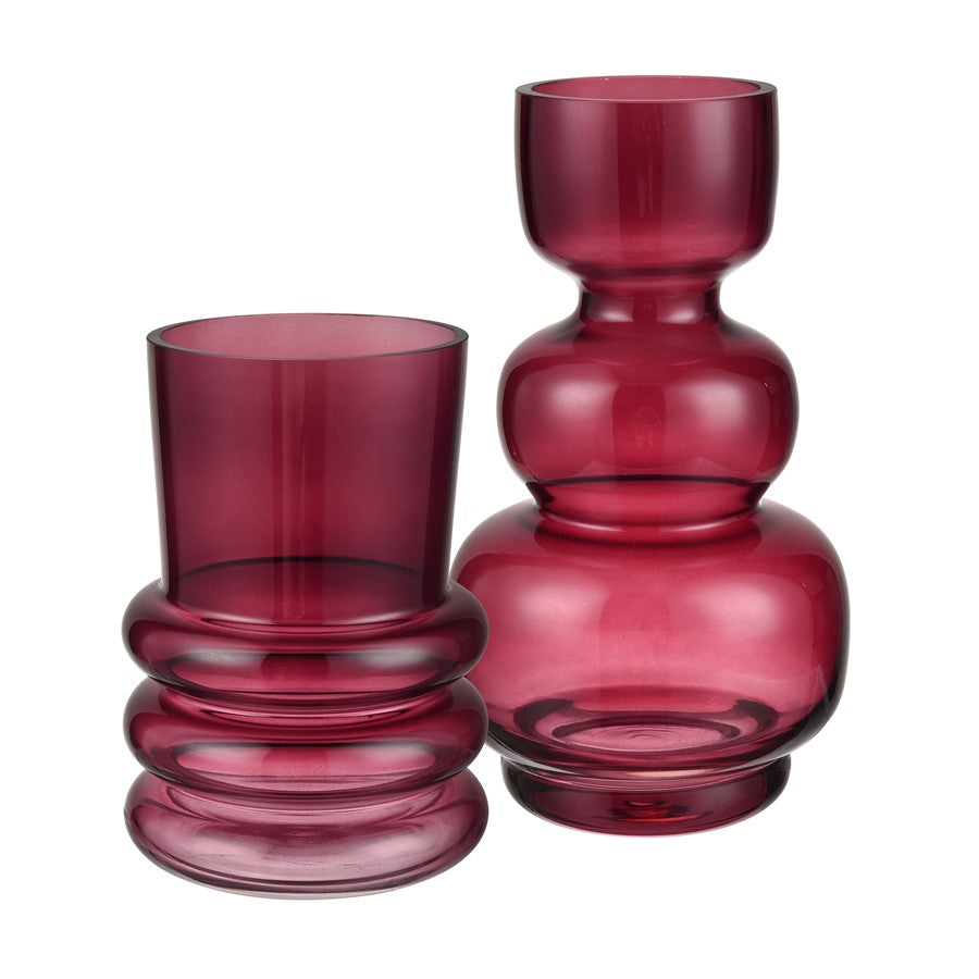 Atlas Lighting Oria Large Vase, Maroon