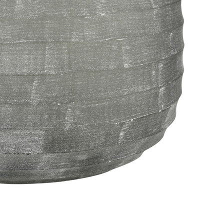 Atlas Lighting Otto Small Vase | Modern Gray Frosted Glass | Shelf & Tabletop Decor | 8.75 x 8.75 x 8 in | Model AC11520-01