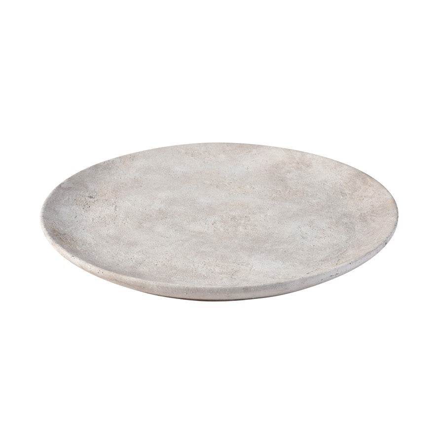 Atlas Lighting Pantheon Charger | Traditional Aged White Earthenware Plate | Dining Table & Buffet Decor | 16 x 16 x 1.5 in | Model AC11526-01