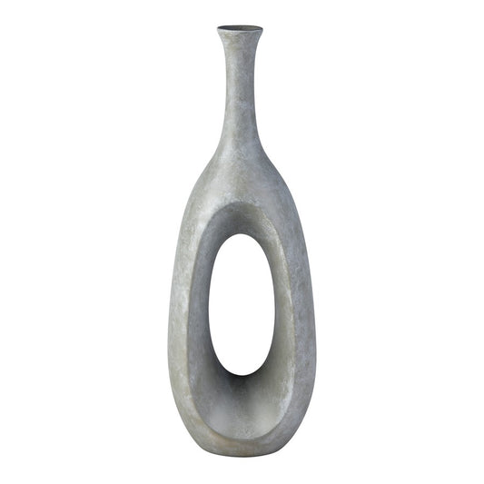 Atlas Lighting Parga Extra Large Bottle | Modern Faux Concrete Composite Vase | Living Room & Entryway Statement Decor | Model AC11527-01