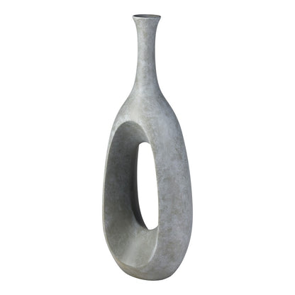 Atlas Lighting Parga Extra Large Bottle | Modern Faux Concrete Composite Vase | Living Room & Entryway Statement Decor | Model AC11527-01