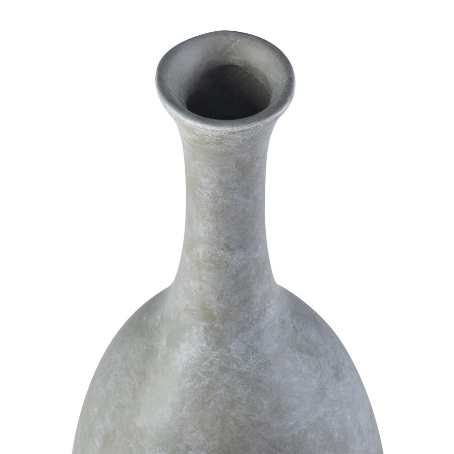 Atlas Lighting Parga Extra Large Bottle | Modern Faux Concrete Composite Vase | Living Room & Entryway Statement Decor | Model AC11527-01