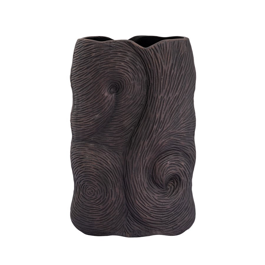 Atlas Lighting Ragan Vase Set of 2 | Oil Rubbed Bronze Metal with Etched Swirl Pattern | Living Room & Entryway Display | Model AC11546-01S