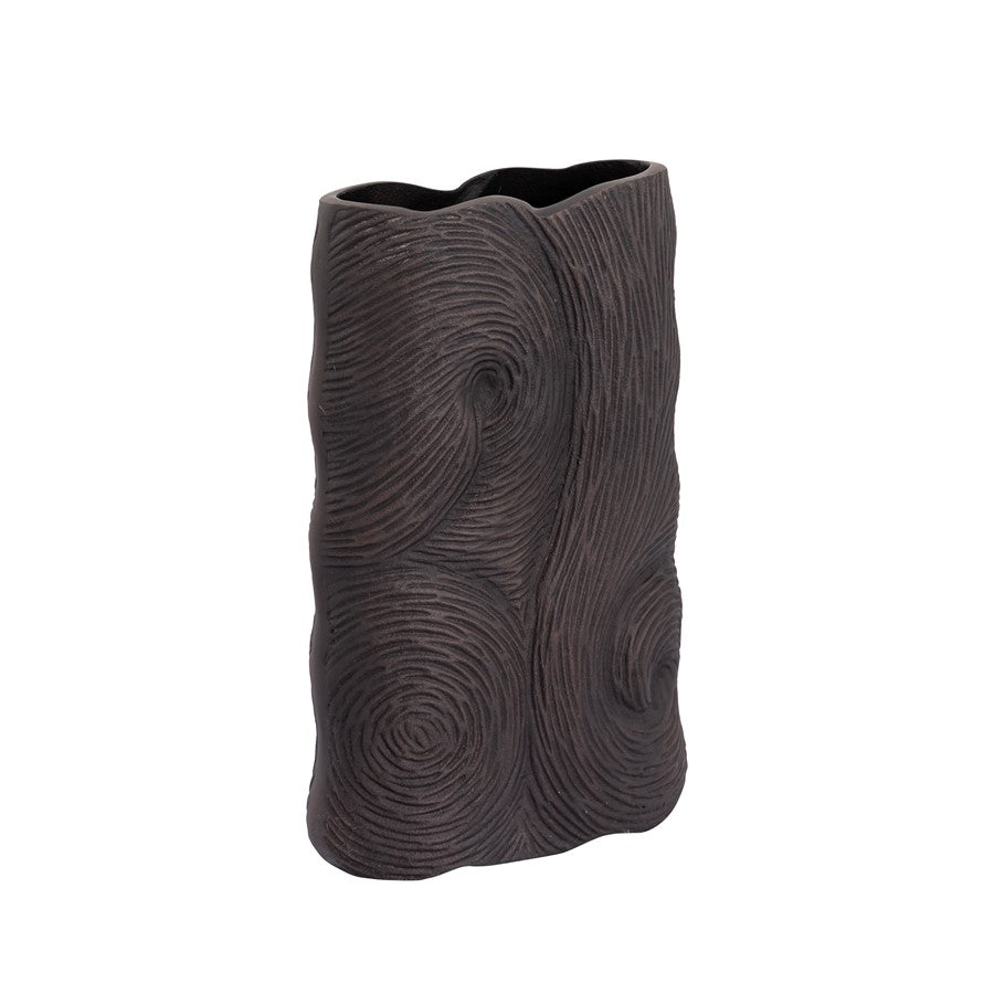 Atlas Lighting Ragan Vase Set of 2 | Oil Rubbed Bronze Metal with Etched Swirl Pattern | Living Room & Entryway Display | Model AC11546-01S