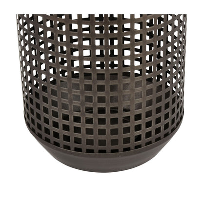 Atlas Lighting Rawmarsh Large Lantern | Transitional Dark Bronze & Brass Metal | Mantel & Floor Candle Lantern | 6 x 6 x 18 in | Model AC11549-02