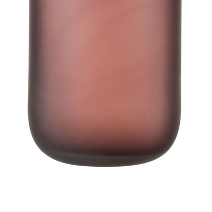 Atlas Lighting Riven Large Vase | Maroon Matte Glass Bottle Shape | Living Room & Shelf Decor | 4.75 x 4.75 x 16.5 in | Model AC11559-03