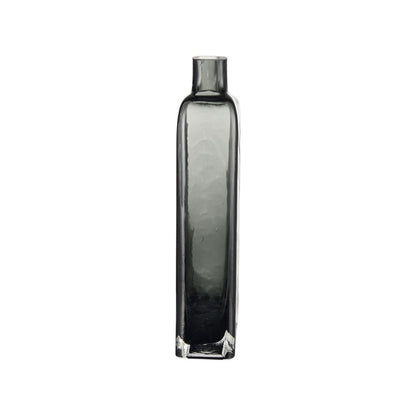 Atlas Lighting Sellen Medium Vase | Smoke Glass Bottle Shape | Shelf & Table Decor | 5 x 2.5 x 11.75 in | Model AC11576-01