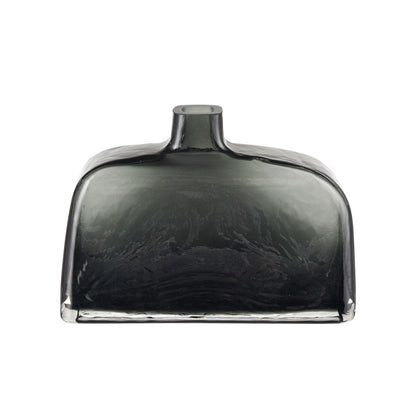 Atlas Lighting Sellen Smoke Glass Vase | Transitional Styled Bottle | Living Room & Entryway Decor | 9 x 3.25 x 6.5 in | Model AC11577-01