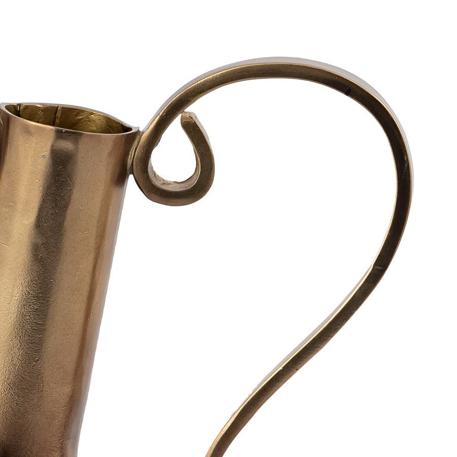 Atlas Lighting Shaffer Small Vase | Transitional Brass Metal Amphora | Shelf & Tabletop Decor | 7 x 5.25 x 9.5 in | Model AC11587-01