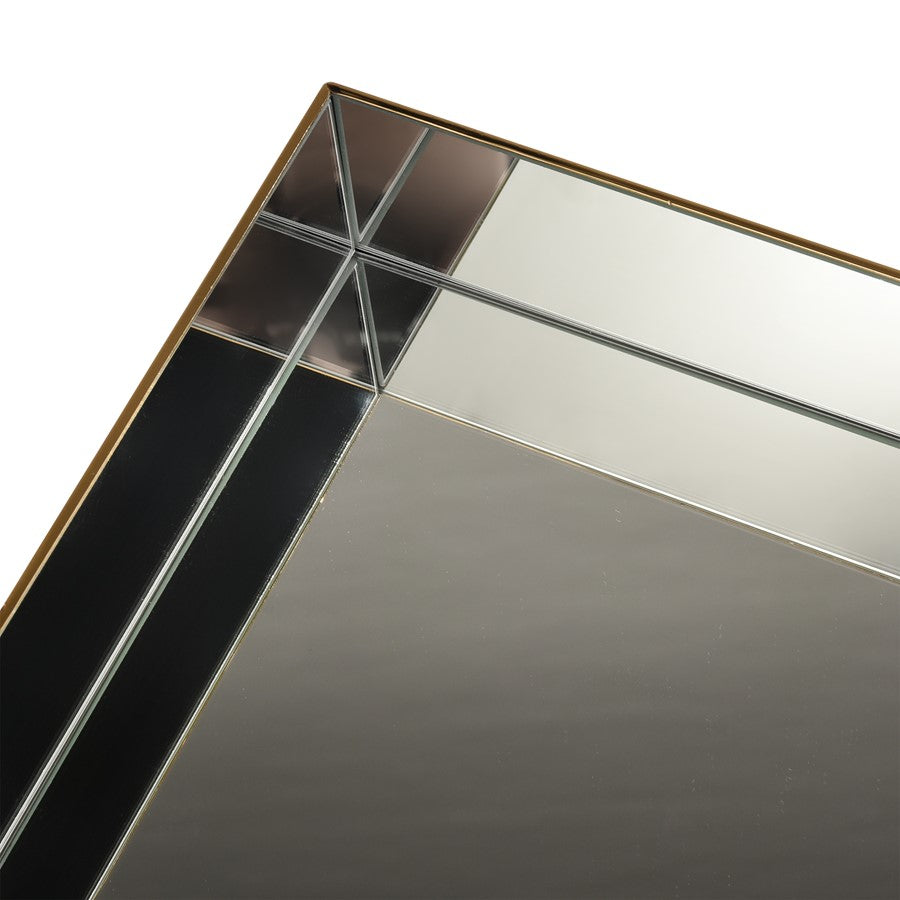 Atlas Lighting Split Decorative Box Square | Brass and Clear Acrylic | Bookshelf & Tabletop Storage | 10 x 10 x 6 in | Model AC11607-01
