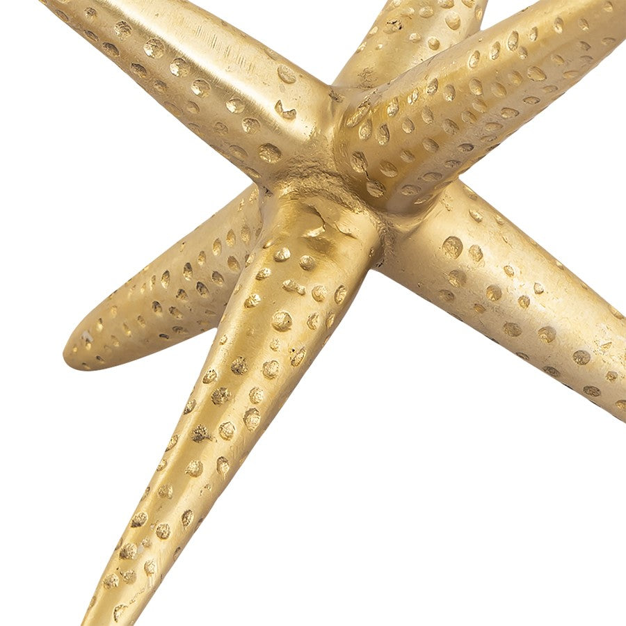 Atlas Lighting Star Jacks Decorative Object, Set of 3 | Modern Polished Brass Metal Sculptures | Bookshelf & Credenza Accent | Model AC11614-01S