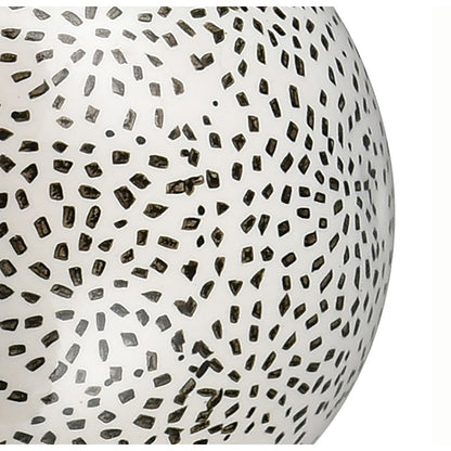 Atlas Lighting Stassi Orbs Decorative Object, Set of 5 | Modern White & Black Hand-Painted Earthenware | Decorative Bowl | Model AC11615-01S