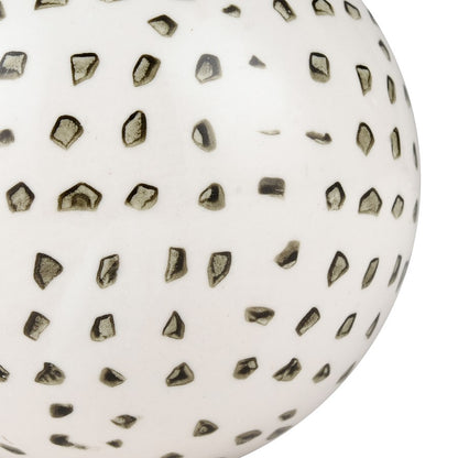 Atlas Lighting Stassi Orbs Decorative Object, Set of 5 | Modern White & Black Hand-Painted Earthenware | Decorative Bowl | Model AC11615-01S