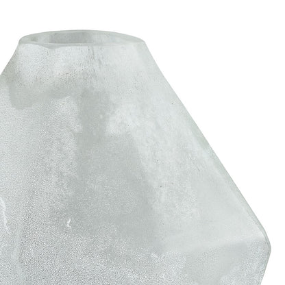 Atlas Lighting Studio Vase 10in H | Transitional Frosted White Glass | Living Room & Entryway Decor | 6.75 x 6.75 x 10.25 in | Model AC11619-01