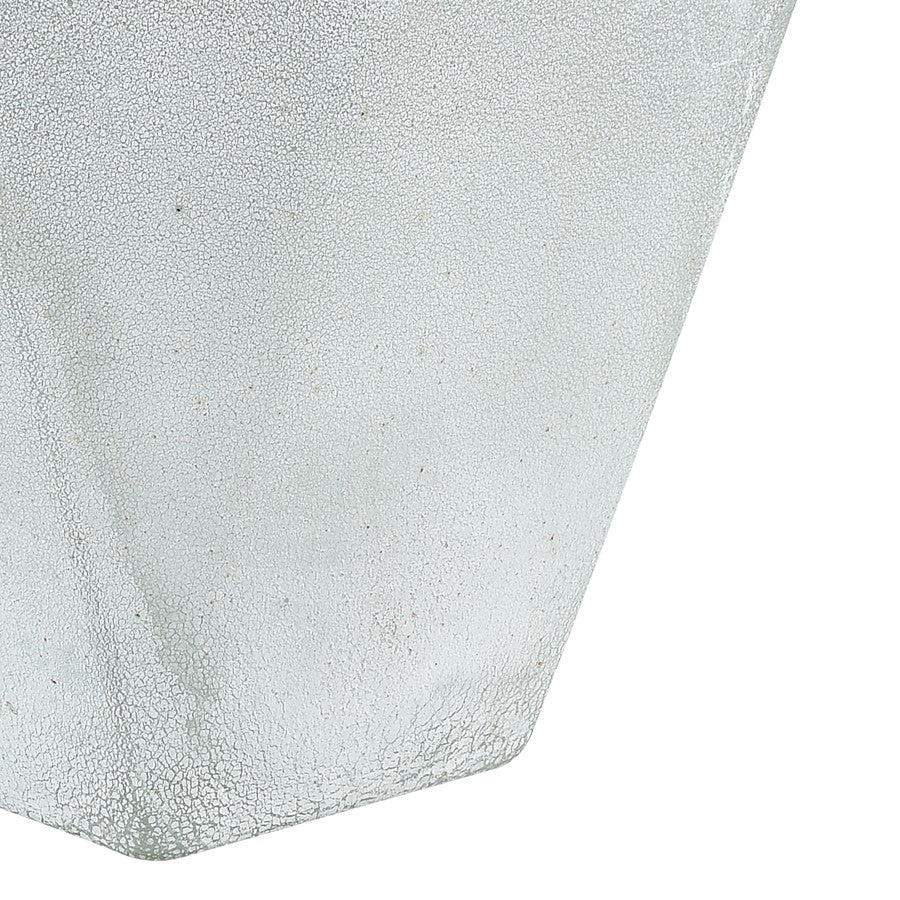 Atlas Lighting Studio Vase 10in H | Transitional Frosted White Glass | Living Room & Entryway Decor | 6.75 x 6.75 x 10.25 in | Model AC11619-01