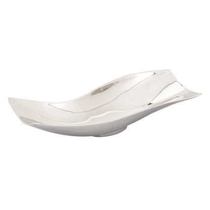 Atlas Lighting Sway Bowl Set of 2 | Transitional Polished Silver Metal | Kitchen & Living Room Decor | 22 x 7.5 x 4 in | Model AC11620-01S