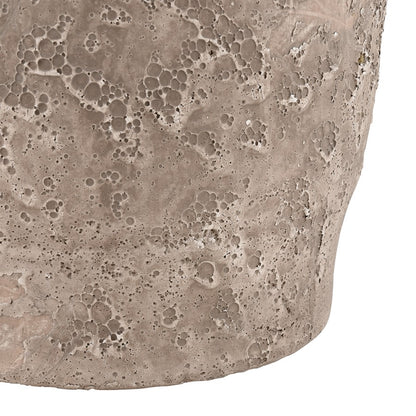Atlas Lighting Tanis Vessel Extra Small | Aged Gray Earthenware | Cultural & Found-Object Accent | 8.75 x 10.25 x 12 in | Model AC11626-01