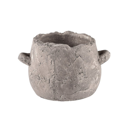 Atlas Lighting Tanis Vase Extra Small | Aged Gray Earthenware | Entryway & Shelf Decor | 5.75in H | Model AC11626-02