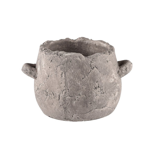 Atlas Lighting Tanis Vase Extra Small | Aged Gray Earthenware | Entryway & Shelf Decor | 5.75in H | Model AC11626-02