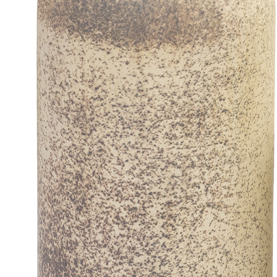 Atlas Lighting Tiff Bottle Set of 2 | Aged Cream Glass with Antique Brass Stoppers | Shelf, Console & Mantel Decor | 5 x 5 x 15 in | Model AC11640-01S