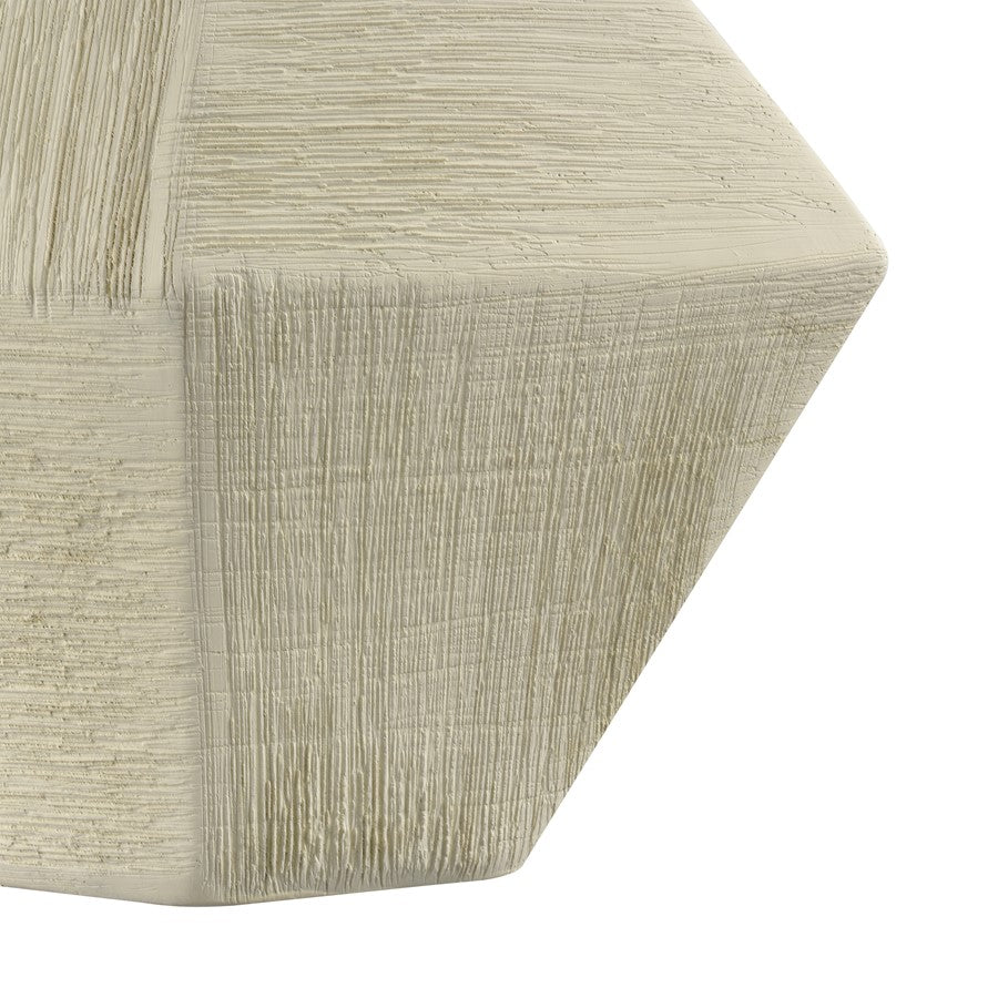 Atlas Lighting Tripp Small Vase | Ivory Earthenware Transitional Decor | Living Room & Entryway Accent | 9.5 x 3.25 x 9.75 in | Model AC11650-01