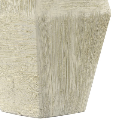 Atlas Lighting Tripp Large Vase | Ivory Earthenware Transitional Decor | Living Room & Entryway Accent | 4.75 x 7.5 x 17.5 in | Model AC11650-02