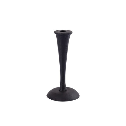 Atlas Lighting Trumpet Candleholder Set of 3 | Aged Black Metal Modern Decor | Dining Room & Mantel Accent | 3.25 x 3.25 x 16 in | Model AC11651-01S