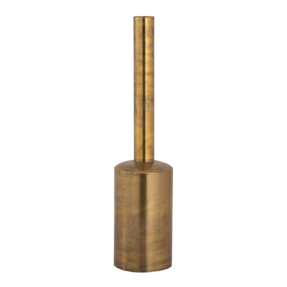 Atlas Lighting Tucker 20in Tall Metal Vase | Antique Gold Finish | Living Room & Entryway Floor Decor | 5 x 5 x 20 in | Model AC11654-01