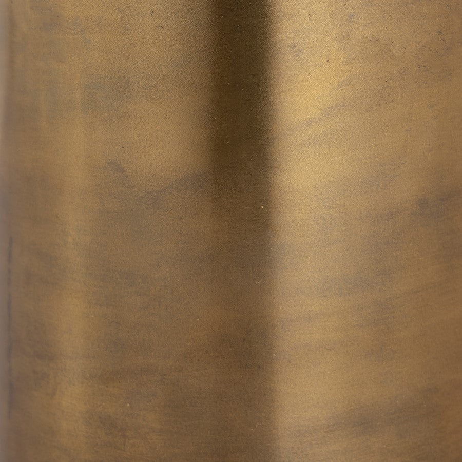 Atlas Lighting Tucker 20in Tall Metal Vase | Antique Gold Finish | Living Room & Entryway Floor Decor | 5 x 5 x 20 in | Model AC11654-01
