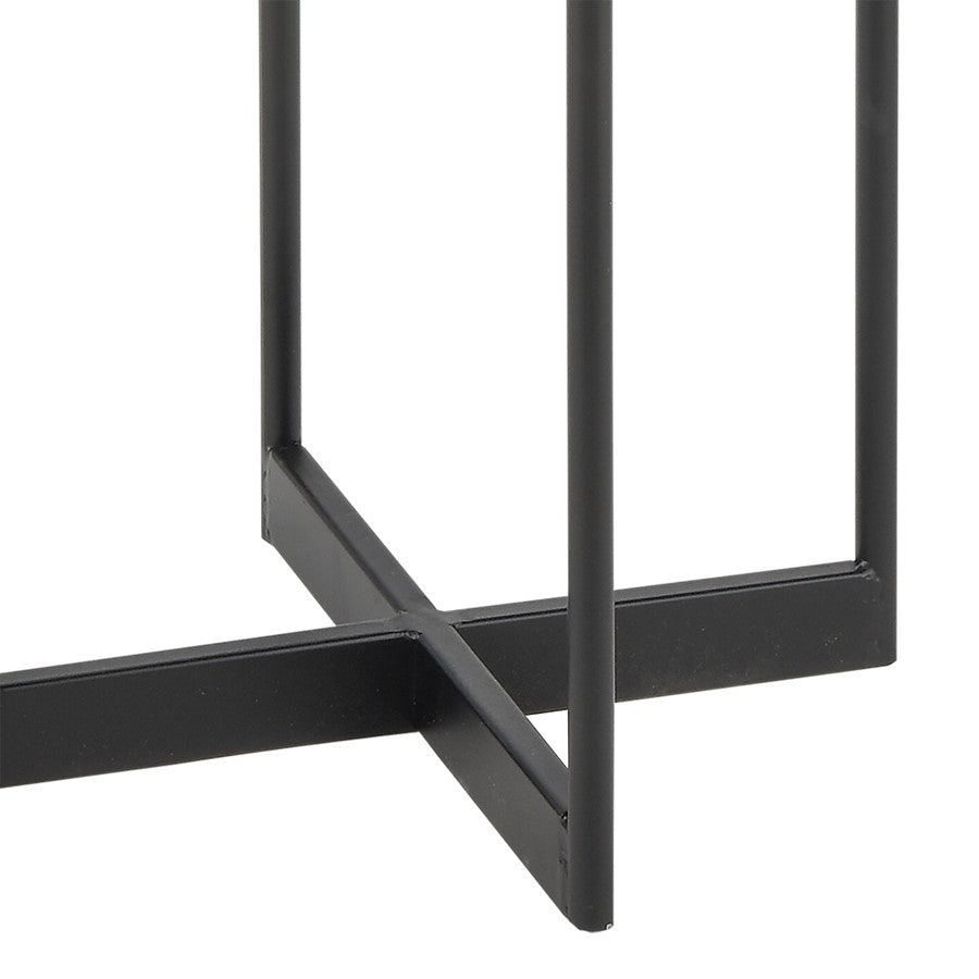 Atlas Lighting Tulip 38in Tall Candleholder | Matte Black Metal with Four Tulip Cups | Dining Room & Mantel Centerpiece | Model AC11656-01