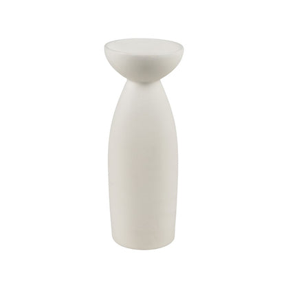Atlas Lighting Vickers Medium Vase | Matte White Earthenware | Living Room & Entryway Decor | 4 x 4 x 11 in | Model AC11664-01