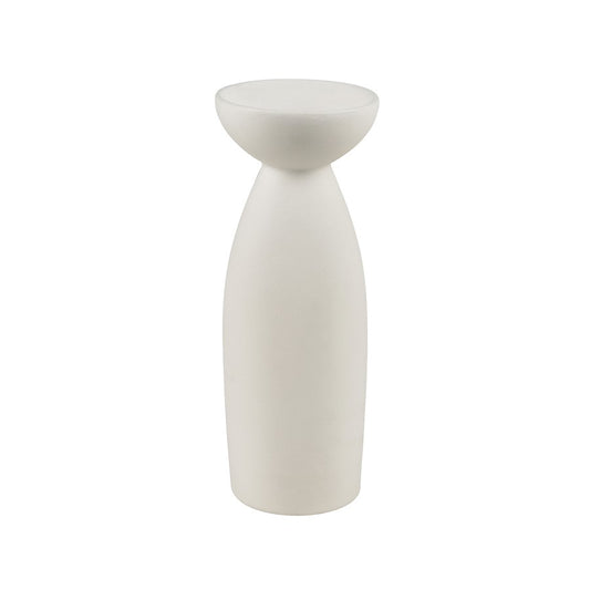 Atlas Lighting Vickers Medium Vase | Matte White Earthenware | Living Room & Entryway Decor | 4 x 4 x 11 in | Model AC11664-01