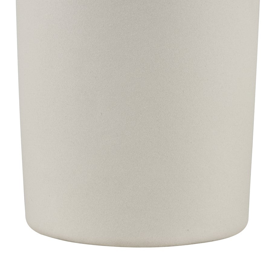 Atlas Lighting Vickers Large Vase | Matte White Earthenware | Living Room & Entryway Decor | 4.5 x 4.5 x 12.5 in | Model AC11664-02
