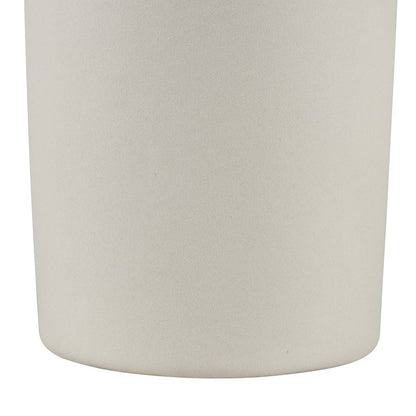 Atlas Lighting Vickers Large Vase | Matte White Earthenware | Living Room & Entryway Decor | 4.5 x 4.5 x 12.5 in | Model AC11664-02