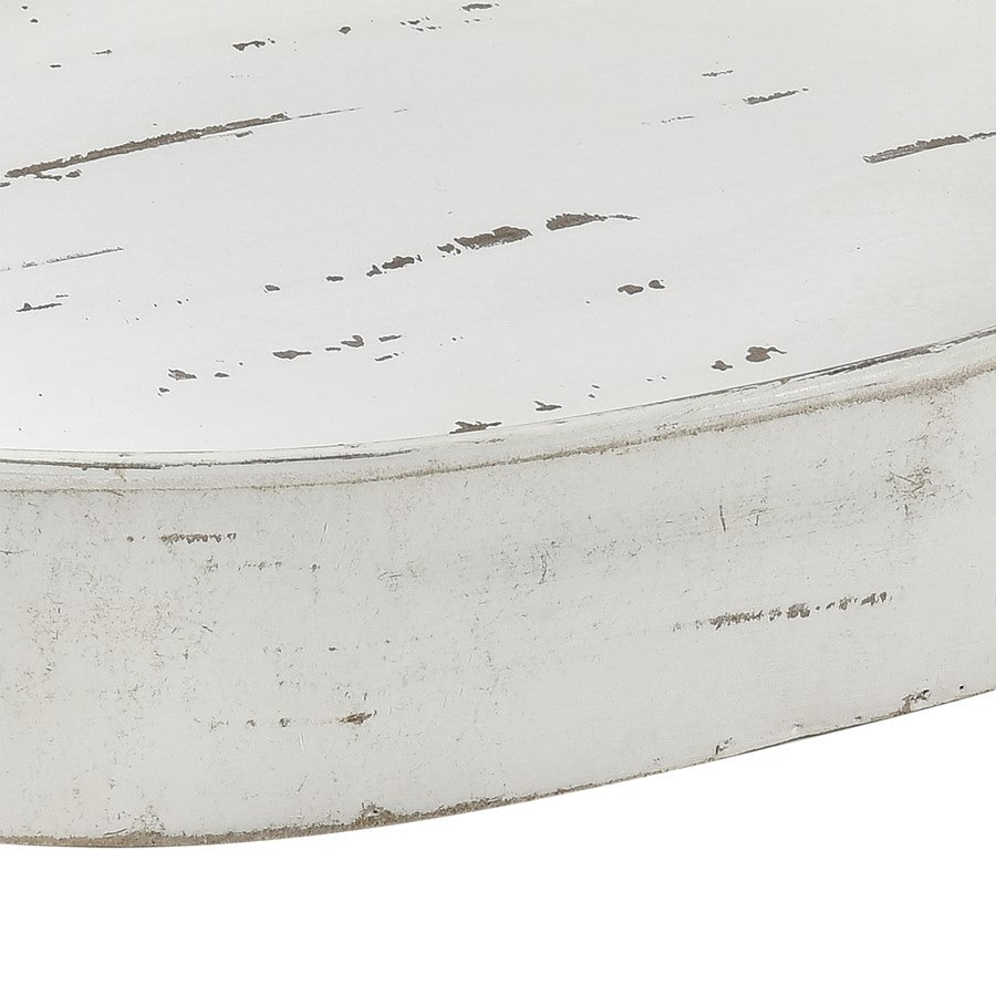 Atlas Lighting Waterfront Tray | Weathered White Wood Composite Rope Handles | Coastal & Farmhouse Serving Tray | 20 x 15.75 x 3 in | Model AC11668-01