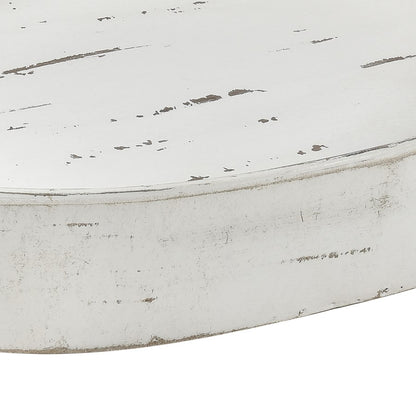 Atlas Lighting Waterfront Tray | Weathered White Wood Composite Rope Handles | Coastal & Farmhouse Serving Tray | 20 x 15.75 x 3 in | Model AC11668-01