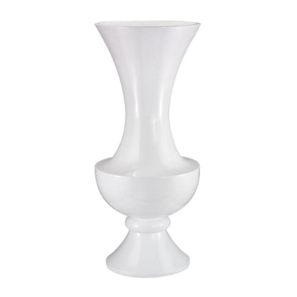 Atlas Lighting Wide Urn 58in Gloss White Vase | Transitional Plastic Floor Vase | Living Room & Entryway Decor | 25 x 25 x 58 in | Model AC11682-01