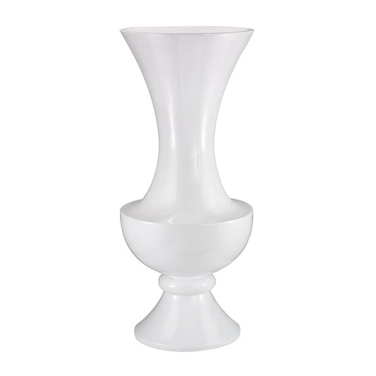 Atlas Lighting Wide Urn 58in Gloss White Vase | Transitional Plastic Floor Vase | Living Room & Entryway Decor | 25 x 25 x 58 in | Model AC11682-01