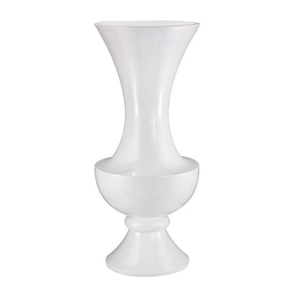 Atlas Lighting Wide Urn 58in Gloss White Vase | Transitional Plastic Floor Vase | Living Room & Entryway Decor | 25 x 25 x 58 in | Model AC11682-01