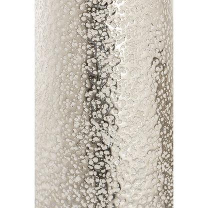 Atlas Lighting Willa Set of 2 Hammered Silver Metal Vases | Modern Contemporary Decor | Living Room & Entryway Accent | Model AC11683-01S