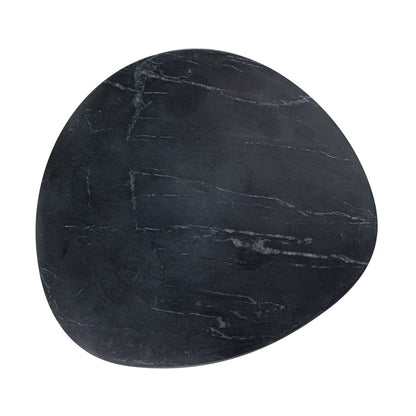 Atlas Lighting Cairn Decorative Objects, Set of 3 | Black Marble & Wood Transitional Decor | Coffee Table & Shelf Accent | Model AC11700-01S