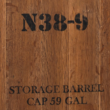 Atlas Lighting Wine Cask Lazy Susan | Natural Wood & Black Metal Traditional Decor | Kitchen & Dining Table Serving | Model AC11701-01