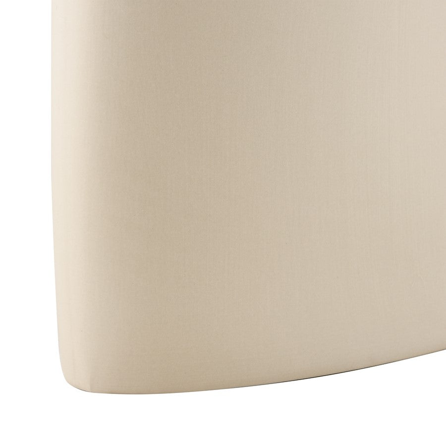 Atlas Lighting Ralls 8.75in Beige Earthenware Vase | Transitional Sculptural Shape | Side Table & Console Accent | Model AC11706-01